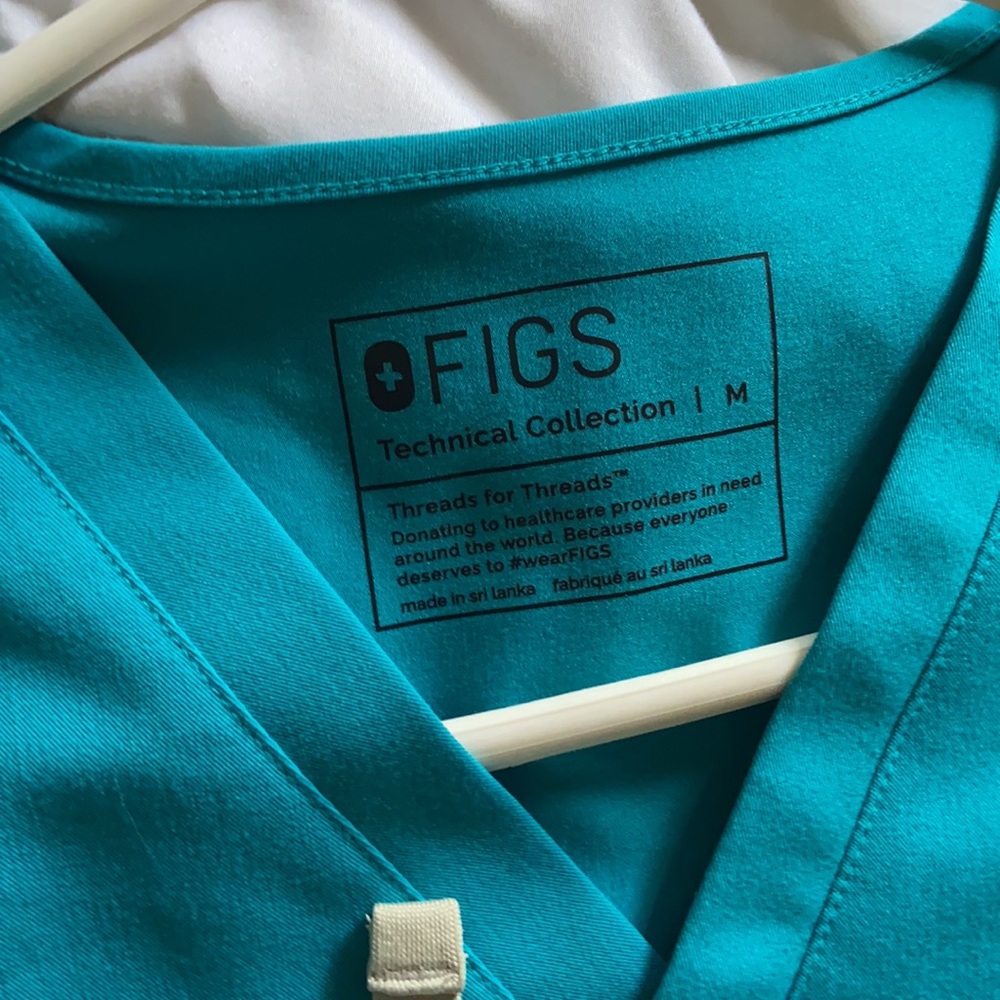 Casma scrub Figs Teal